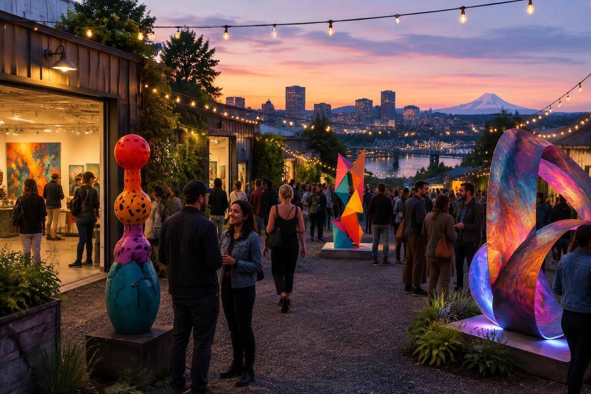 Open studios at dusk